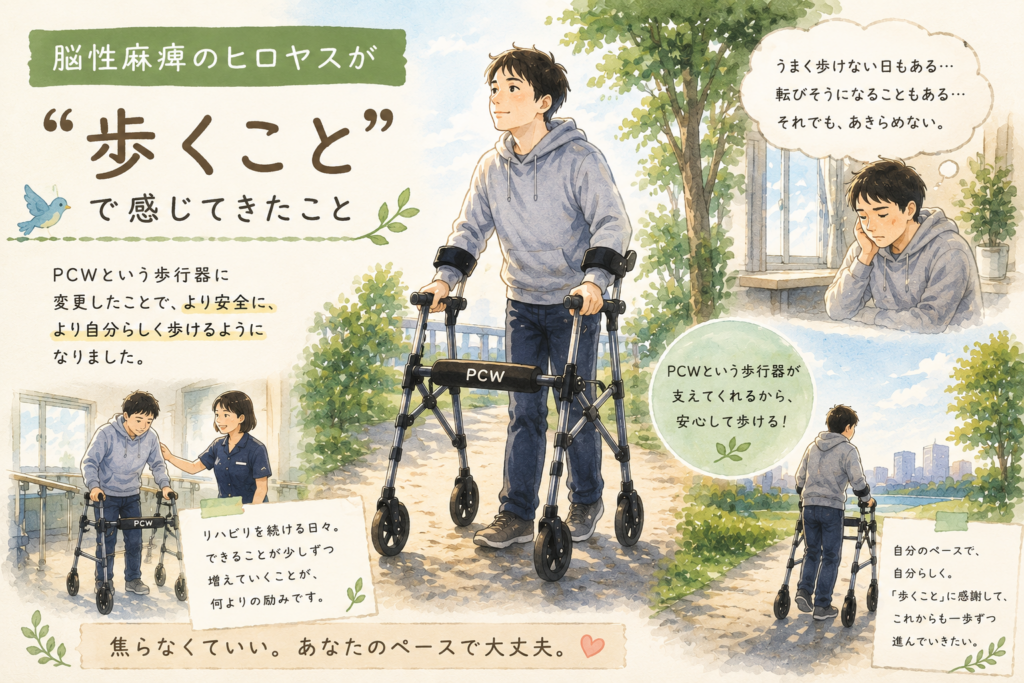 脳性まひ歩く