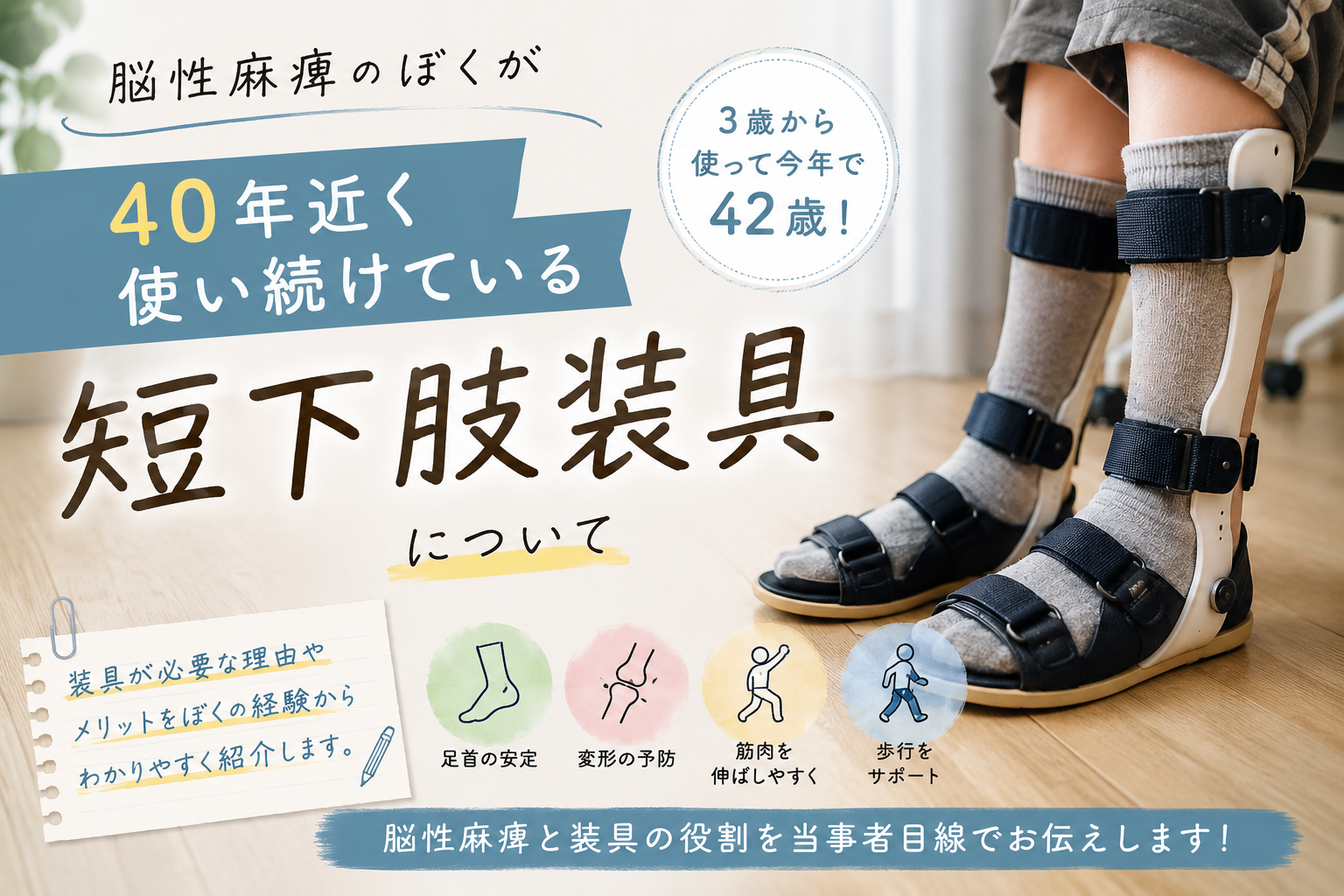 脳性麻痺装具について