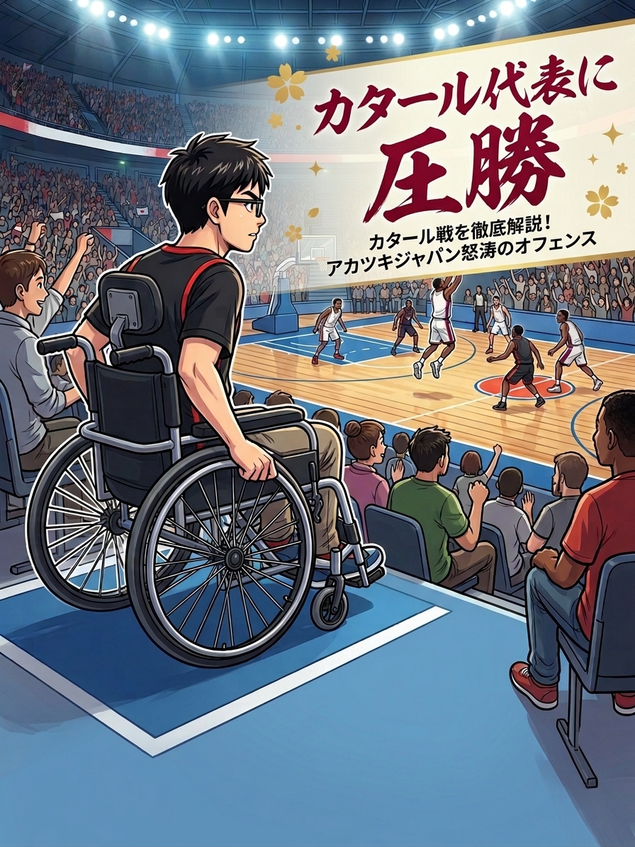 バスケットボール男子日本代表カタールに圧勝!