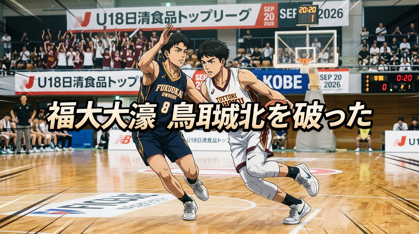 日清トップリーグ大濠高校と鳥取城北高校